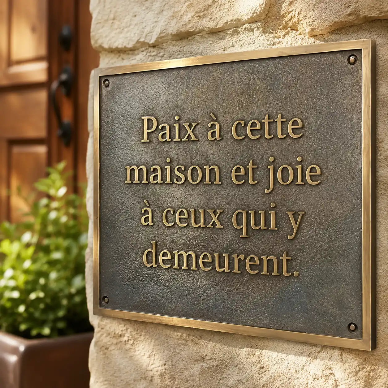 Personalized bronze plaque for memorial, recognition, or dedication
