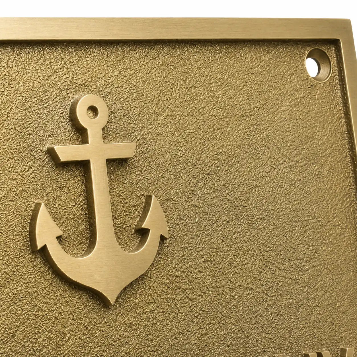 Custom engraved brass sign for doors, offices, and home entrances