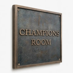 Premium bronze address plaque for front door or gate