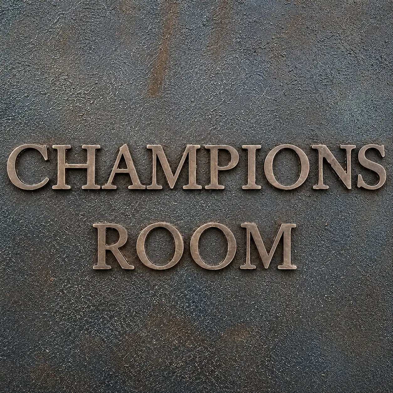 Personalized bronze address plaque with house number and street name