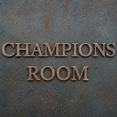 Personalized bronze address plaque with house number and street name