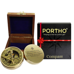 Sundial Compass with Gift Box – Perfect for College University SBC96