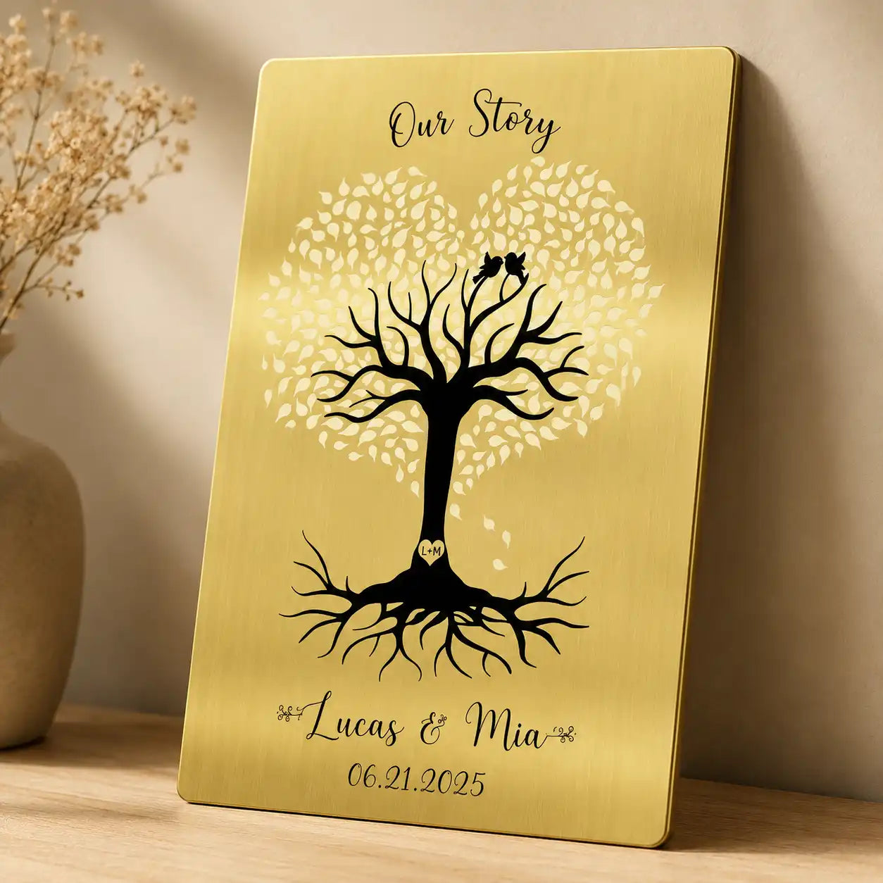 Premium engraved brass plaque for office doors and business signage