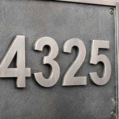 Plaque d'immatriculation personnalisée gravée | Plaque d'adresse en laiton BAP127