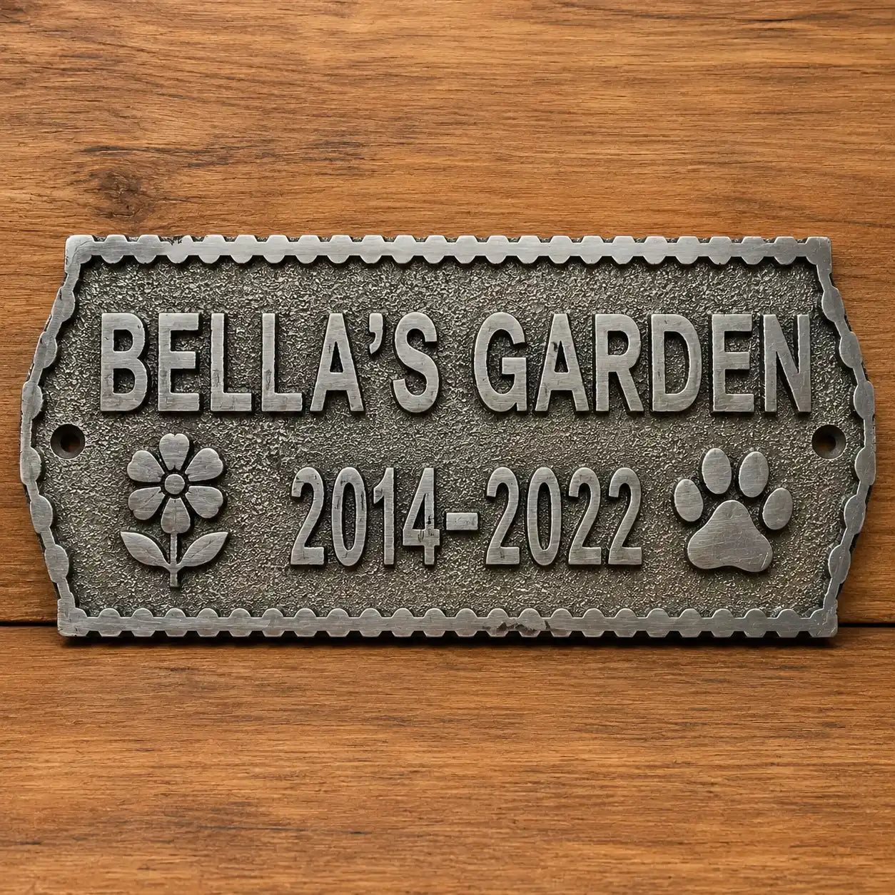 Premium brass door name plate with custom engraving