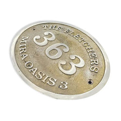 Plaques de plaque en laiton de forme ovale, numéro d'adresse OSBP125