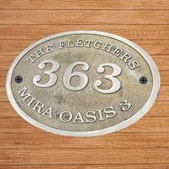 Número de dirección Placas de placa de latón de forma ovalada OSBP125