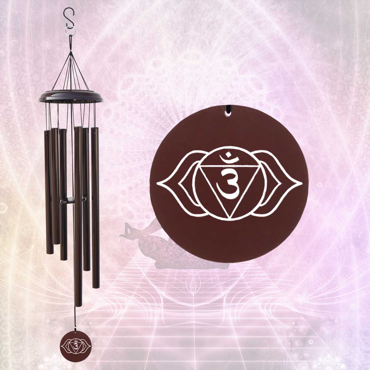 Carillón de viento Ajna Chakra Yantra para el hogar WCP01 