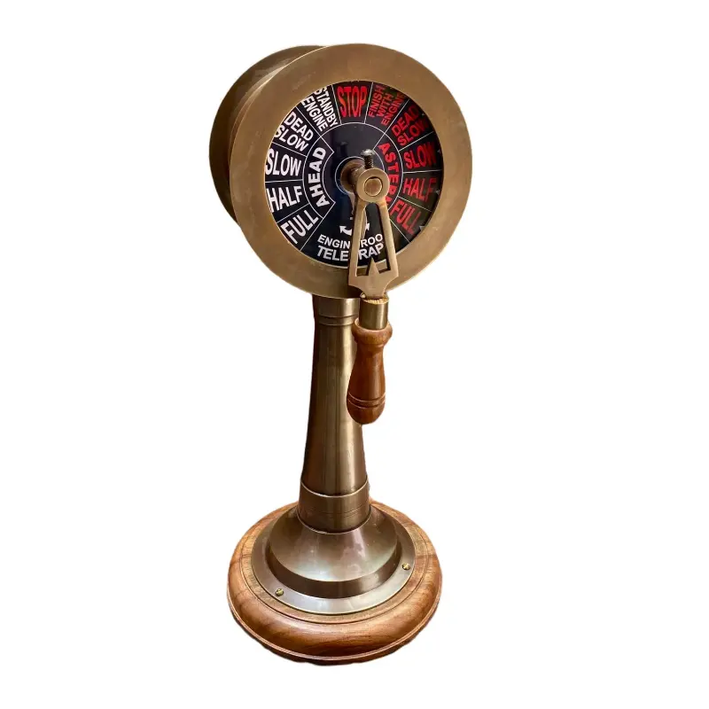 handmade brass ship engine telegraph