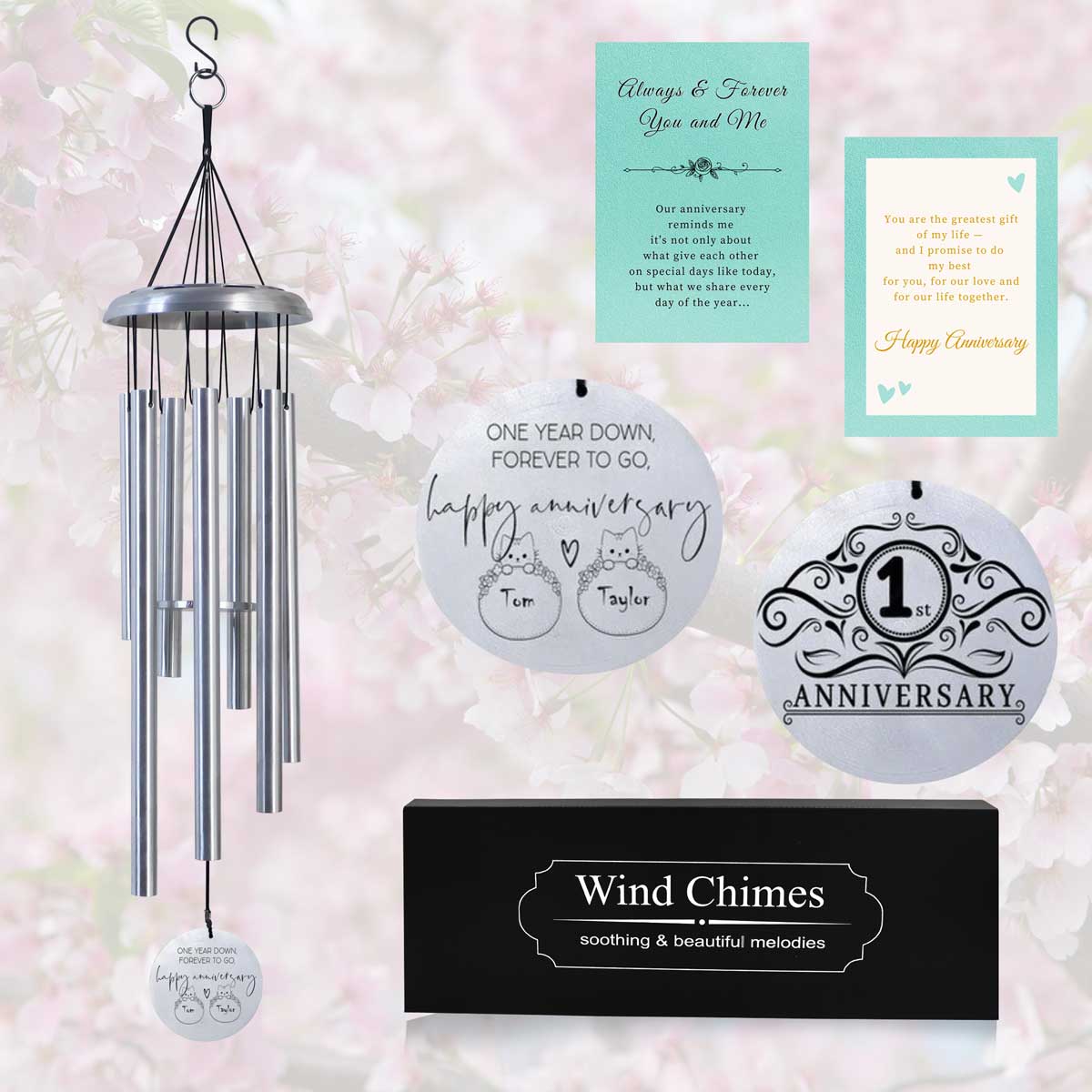 Anniversary Personalized Wind Chime AWC019