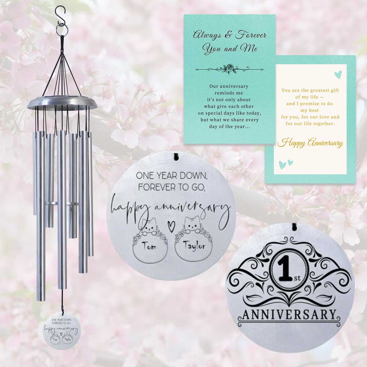 Anniversary Personalized Wind Chime AWC019