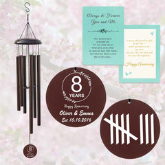 Celebrate your 8th anniversary with our beautiful wind chimes