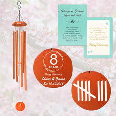 Celebrate your 8th anniversary with our beautiful wind chimes