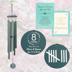 Celebrate your 8th anniversary with our beautiful wind chimes