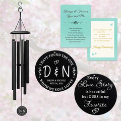 personalized anniversary wind chimes