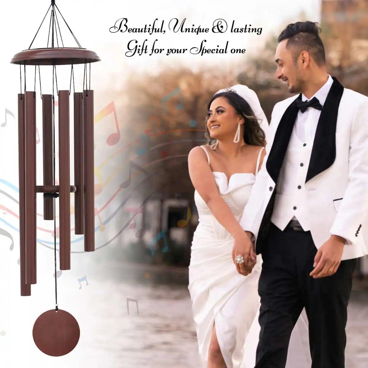 personalized anniversary wind chimes