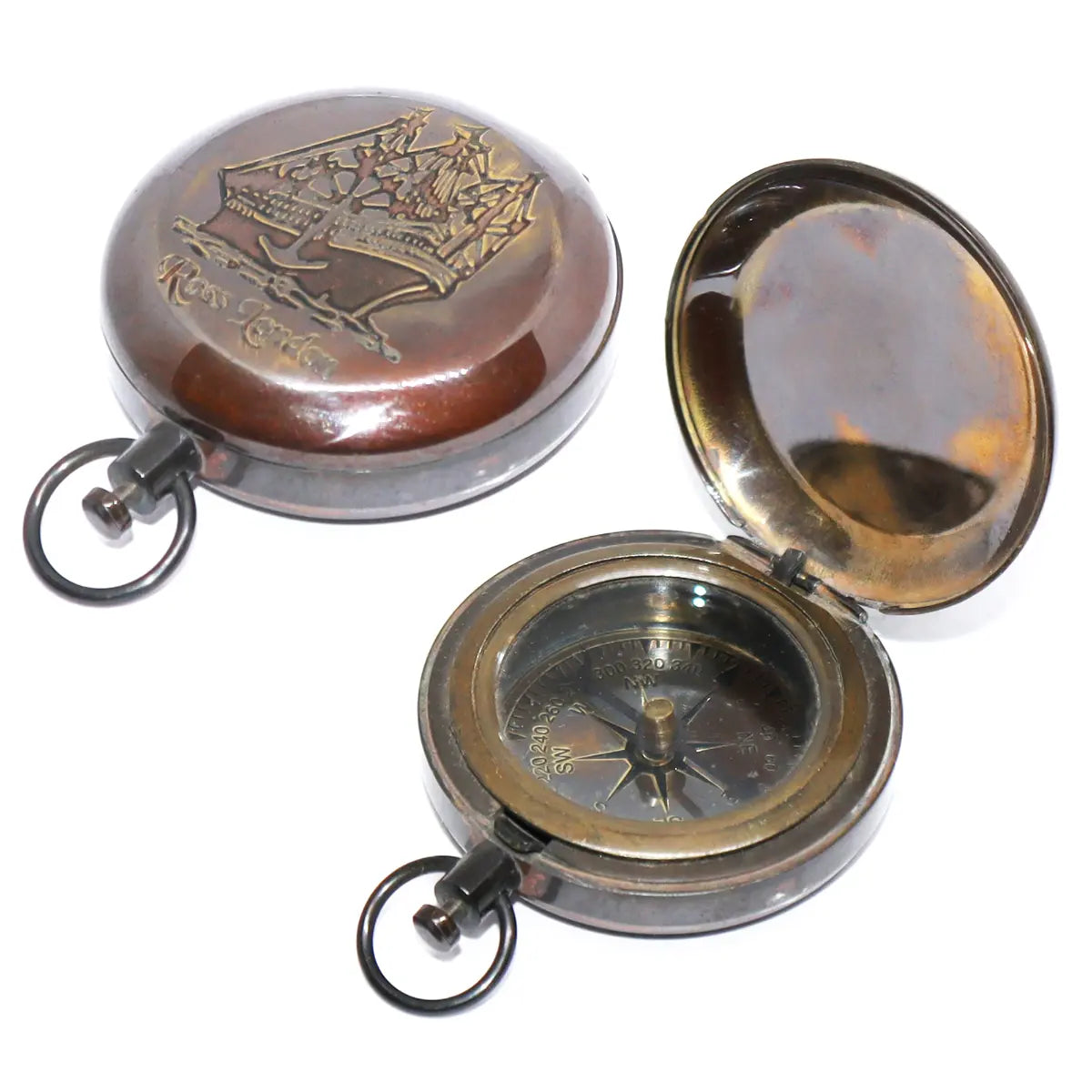 Antique Brass Compass ABC123
