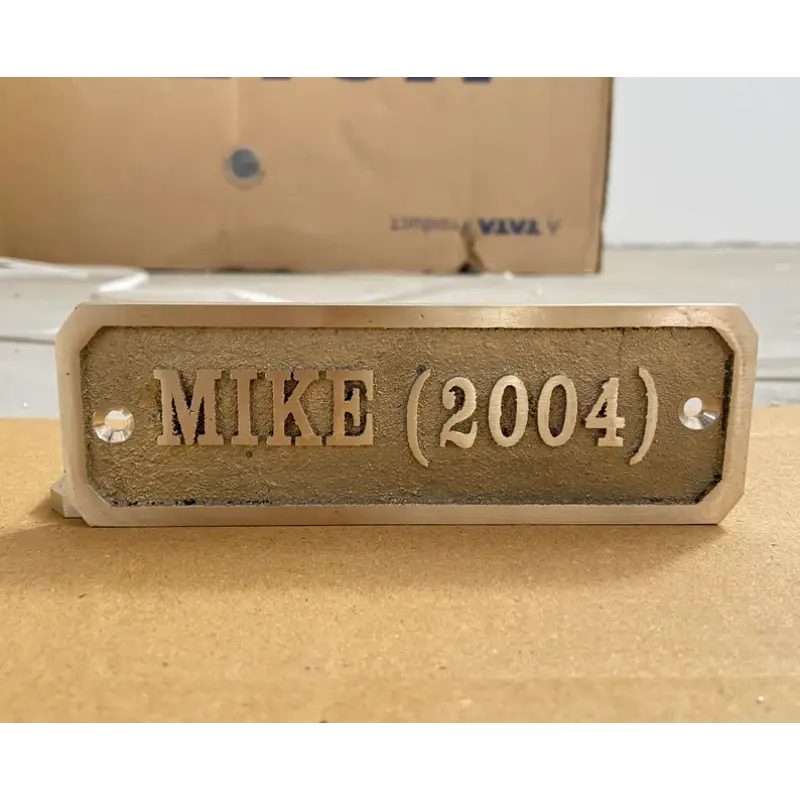 Antique Finish Brass Door Nameplate