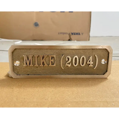 Antique Finish Brass Door Nameplate