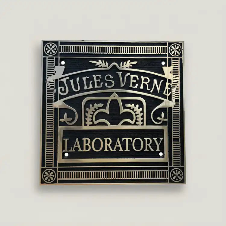 Custom Brass Plaque Black Finish Engraved
