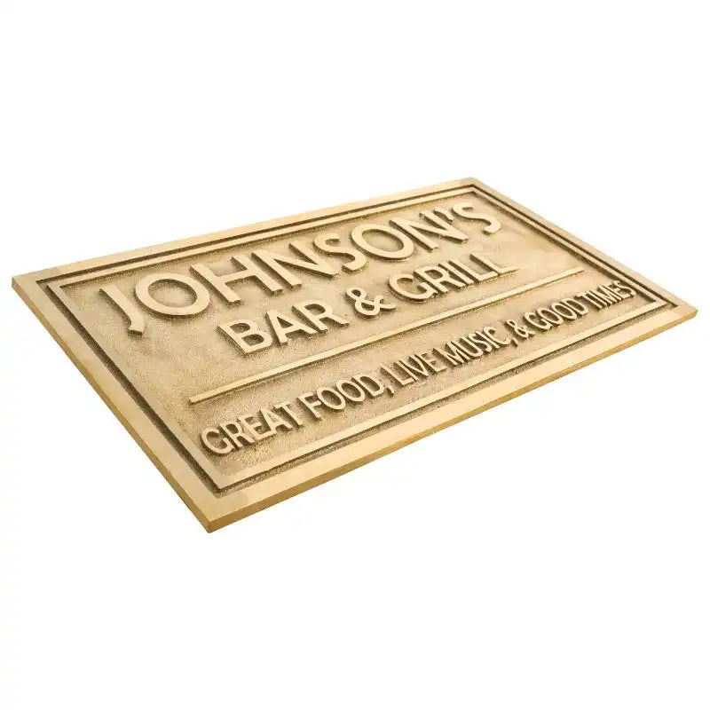 Brass Plate with Engraving