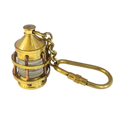 Antique Lantern Brass Key Ring Keychain ALBK02