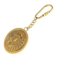 Calendar Brass Key Ring Keychain CBK05