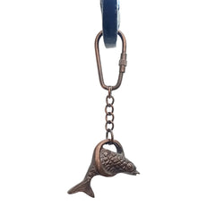 Fish Shape Brass Key Ring Keychain FK29