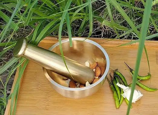 Brass Mortar and Pestle Set BMP104