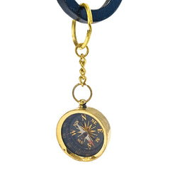 Brass Nautical Compass Key Ring BNCKR01