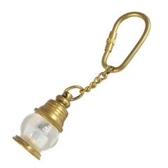 Nautical Shiny Lamp Brass Key Ring Keychain NSBK40