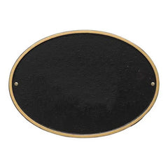 Plaque d'adresse de forme ovale en laiton, plaque OABP84