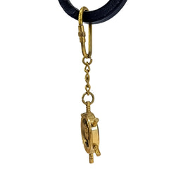 Ship Wheel Brass Key Ring Keychain SWBK13