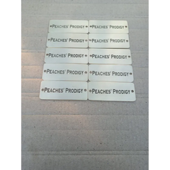 custom brass plate tag  | solid brass identification tag