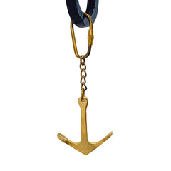 Vintage Modern Style Anchor Brass Key Ring Keychain ABK46