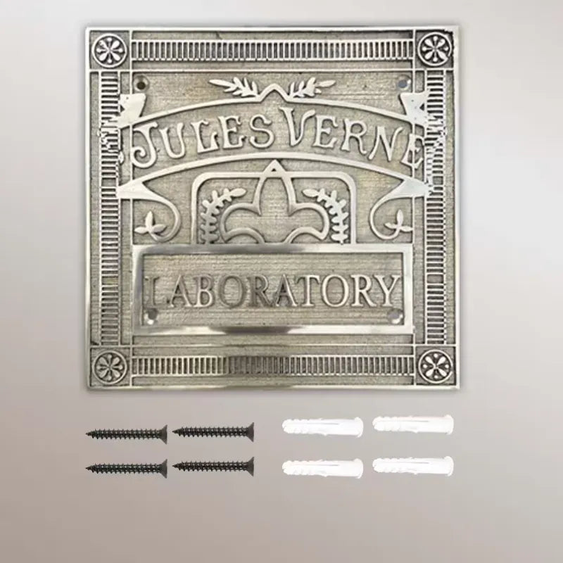 Personalized Black Finish Brass Nameplate