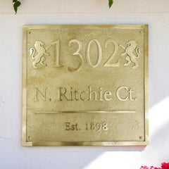 Personalised Brass Plaque Plate BP124