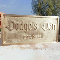 Personalised Brass Plaque Plate BP124