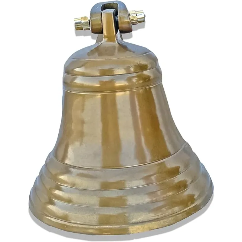 vintage nautical brass ship bell classic finish