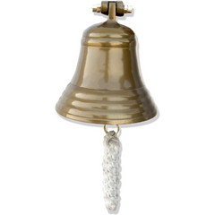 antique-style brass ship bell maritime décor