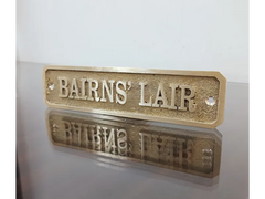 Engraved Brass Door Plaque – Custom Size and Layout by PorthoMall