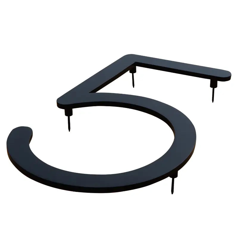 Custom brass address letters