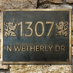 Placa de latón para damas y caballeros de todos los géneros LGABP137