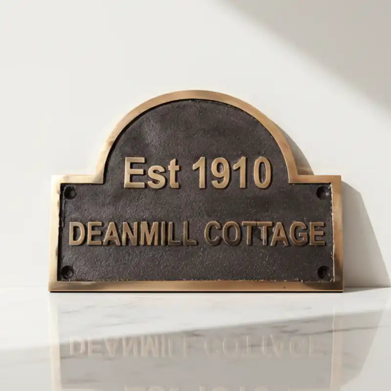 bronze address plaques antique finish