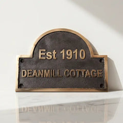bronze address plaques antique finish