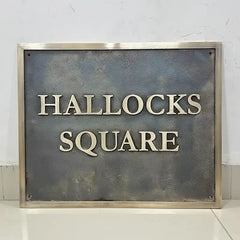 Personalized Brass Address Plaque in Bronze Finish | Custom House Sign