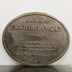 Bronze remembrance plaque |
Memorial bronze plaque outdoor