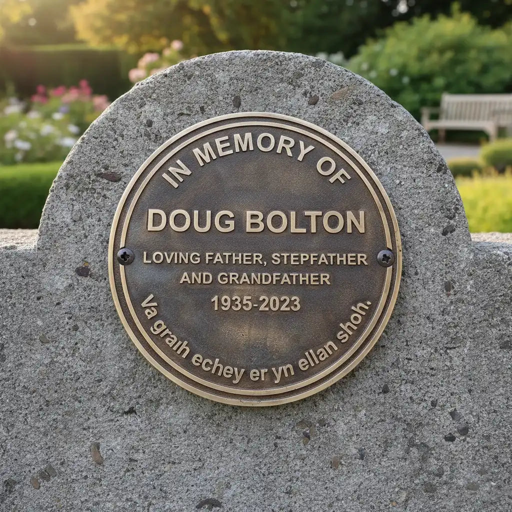 Bronze memorial plaque | Commemorative bronze plaque