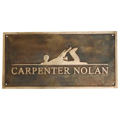 Carpenter Brass Plaque Plate CBP026