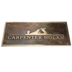 Carpenter Brass Plaque Plate CBP026